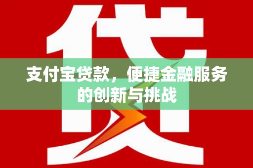 海盐支付宝贷款，便捷金融服务的创新与挑战