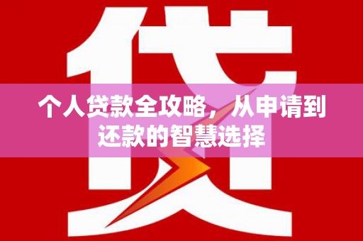 海盐个人贷款全攻略，从申请到还款的智慧选择