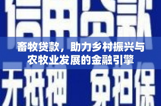 海盐畜牧贷款，助力乡村振兴与农牧业发展的金融引擎