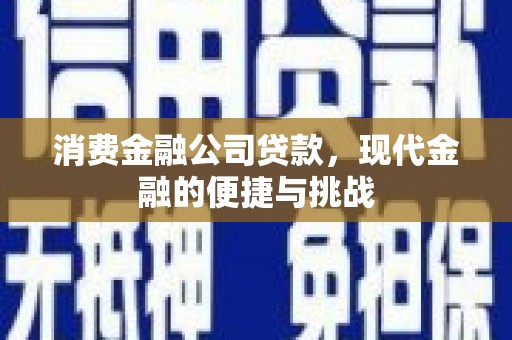 海盐消费金融公司贷款，现代金融的便捷与挑战