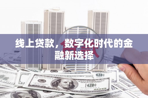 海盐线上贷款，数字化时代的金融新选择