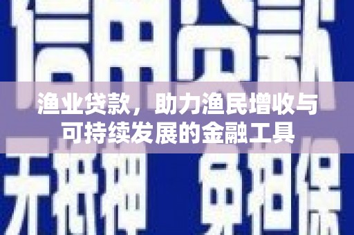 海盐渔业贷款，助力渔民增收与可持续发展的金融工具