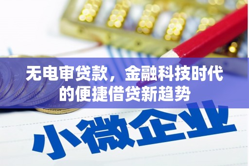 海盐无电审贷款，金融科技时代的便捷借贷新趋势