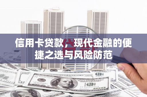 海盐信用卡贷款，现代金融的便捷之选与风险防范
