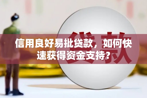 海盐信用良好易批贷款，如何快速获得资金支持？