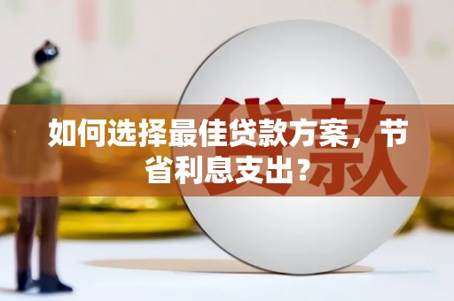 海盐如何选择最佳贷款方案，节省利息支出？
