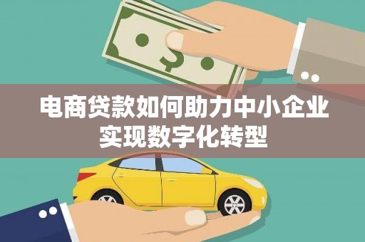 海盐电商贷款如何助力中小企业实现数字化转型