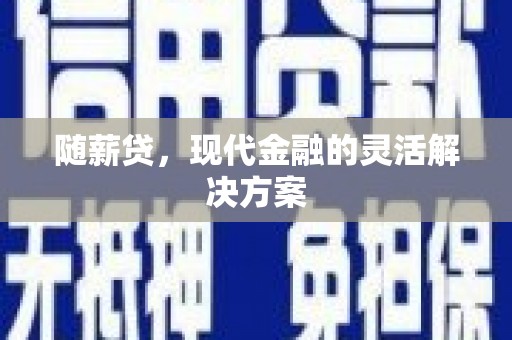 海盐随薪贷，现代金融的灵活解决方案