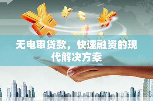 海盐无电审贷款，快速融资的现代解决方案