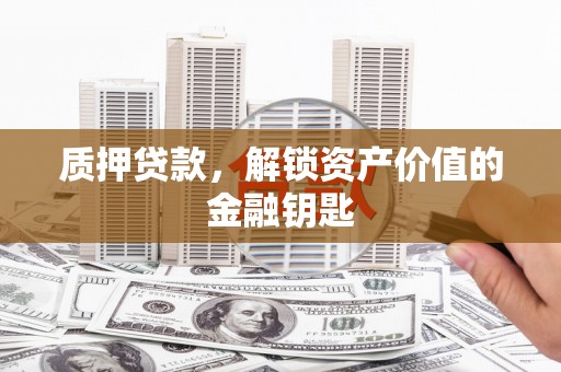 海盐质押贷款，解锁资产价值的金融钥匙