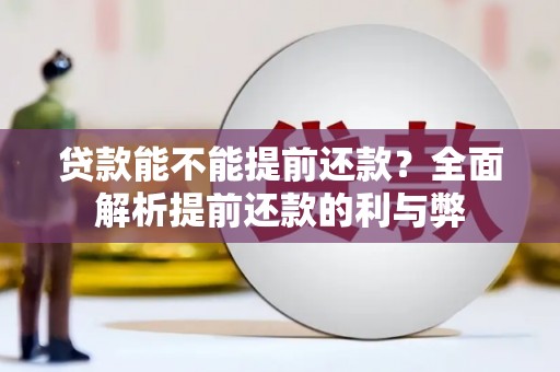 海盐贷款能不能提前还款？全面解析提前还款的利与弊