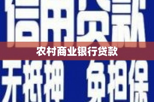 海盐农村商业银行贷款