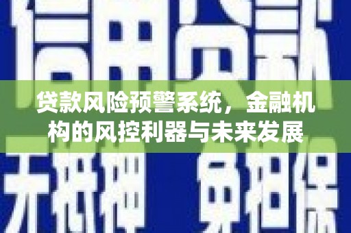 海盐贷款风险预警系统，金融机构的风控利器与未来发展