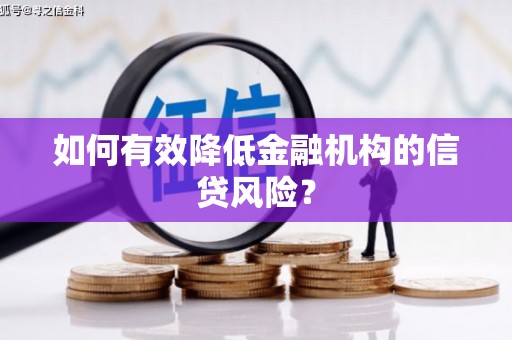 海盐如何有效降低金融机构的信贷风险？