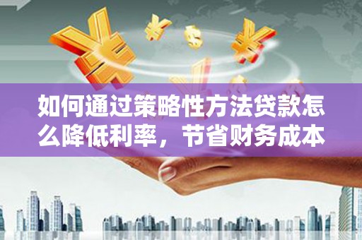 海盐如何通过策略性方法贷款怎么降低利率，节省财务成本