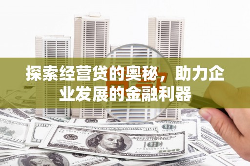 海盐探索经营贷的奥秘，助力企业发展的金融利器