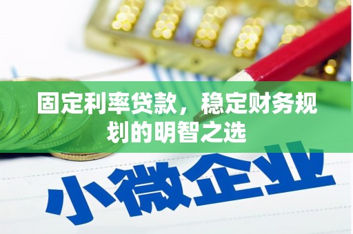 海盐固定利率贷款，稳定财务规划的明智之选