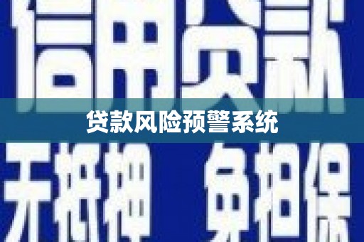 海盐贷款风险预警系统
