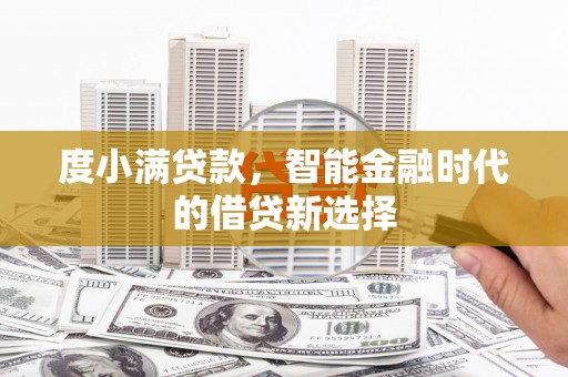 海盐度小满贷款，智能金融时代的借贷新选择