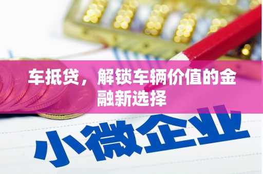 海盐车抵贷，解锁车辆价值的金融新选择