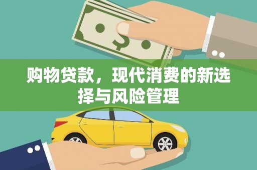 海盐购物贷款，现代消费的新选择与风险管理