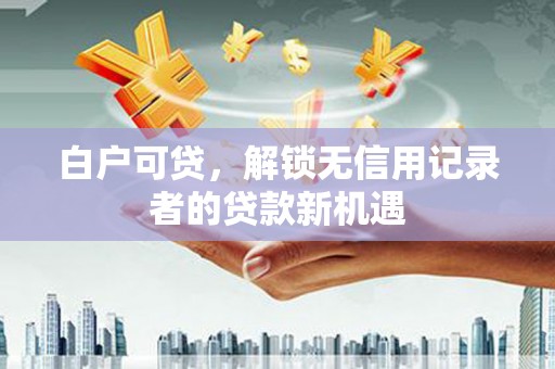 海盐白户可贷，解锁无信用记录者的贷款新机遇