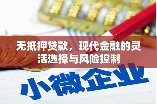 海盐无抵押贷款，现代金融的灵活选择与风险控制
