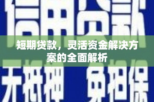 海盐短期贷款，灵活资金解决方案的全面解析