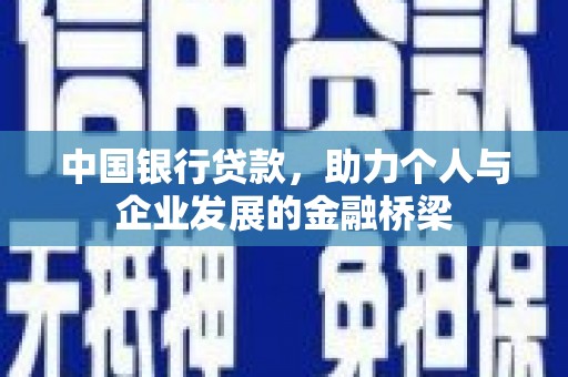 海盐中国银行贷款，助力个人与企业发展的金融桥梁