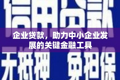 海盐企业贷款，助力中小企业发展的关键金融工具