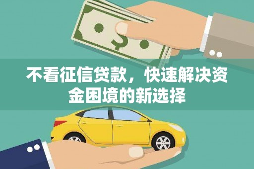 海盐不看征信贷款，快速解决资金困境的新选择
