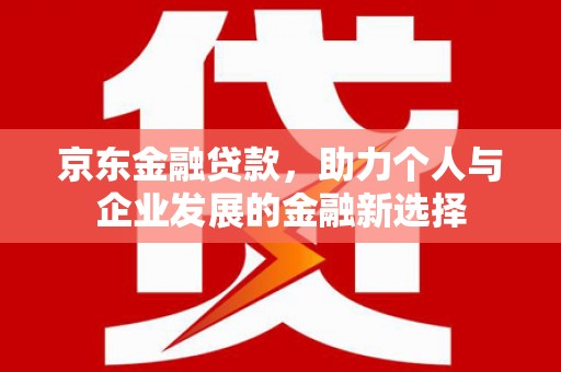 海盐京东金融贷款，助力个人与企业发展的金融新选择