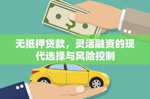 海盐无抵押贷款，灵活融资的现代选择与风险控制