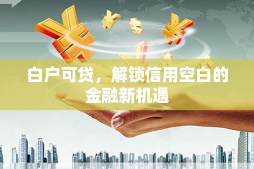 海盐白户可贷，解锁信用空白的金融新机遇