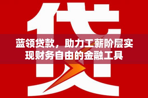海盐蓝领贷款，助力工薪阶层实现财务自由的金融工具