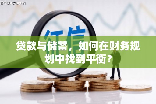 海盐贷款与储蓄，如何在财务规划中找到平衡？