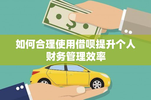 海盐如何合理使用借呗提升个人财务管理效率