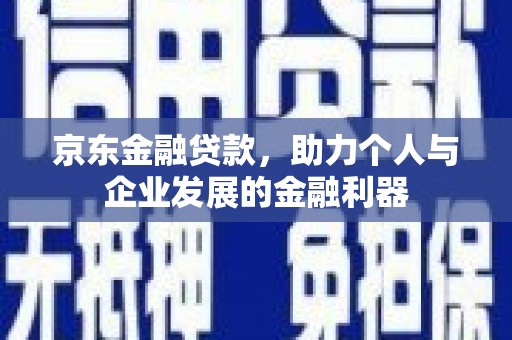 海盐京东金融贷款，助力个人与企业发展的金融利器