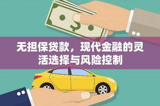 海盐无担保贷款，现代金融的灵活选择与风险控制