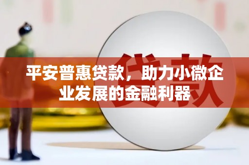 海盐平安普惠贷款，助力小微企业发展的金融利器