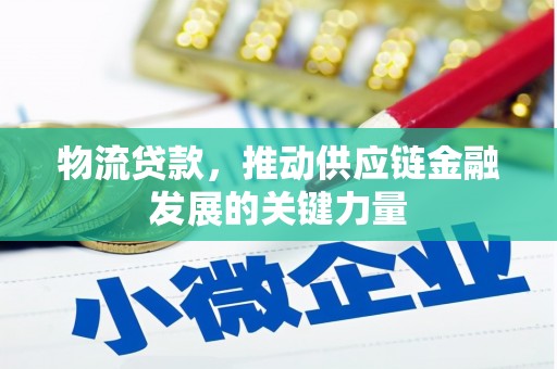 海盐物流贷款，推动供应链金融发展的关键力量