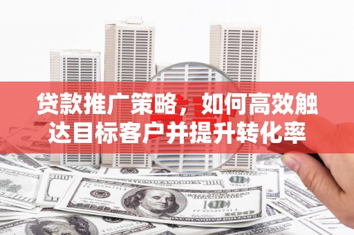 海盐贷款推广策略，如何高效触达目标客户并提升转化率