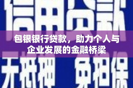 海盐包银银行贷款，助力个人与企业发展的金融桥梁