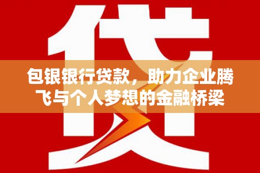海盐包银银行贷款，助力企业腾飞与个人梦想的金融桥梁