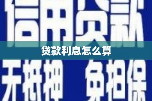 海盐贷款利息怎么算