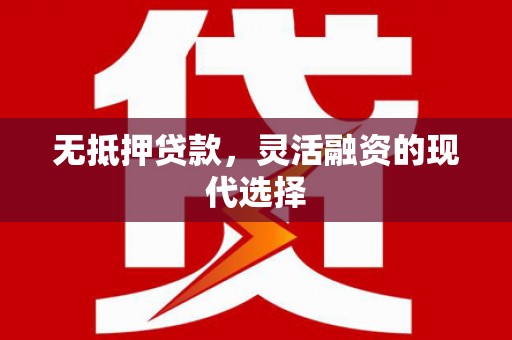 海盐无抵押贷款，灵活融资的现代选择