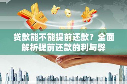 海盐贷款能不能提前还款？全面解析提前还款的利与弊