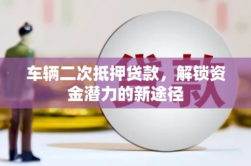 海盐车辆二次抵押贷款，解锁资金潜力的新途径