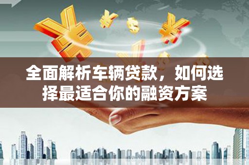 海盐全面解析车辆贷款，如何选择最适合你的融资方案
