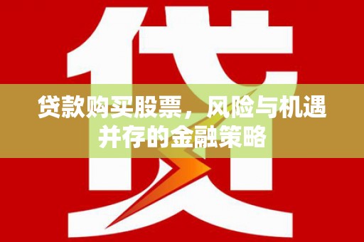 海盐贷款购买股票，风险与机遇并存的金融策略